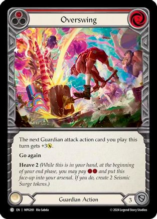 Overswing (Red) (MPG091) - Mastery Pack Guardian Rainbow Foil