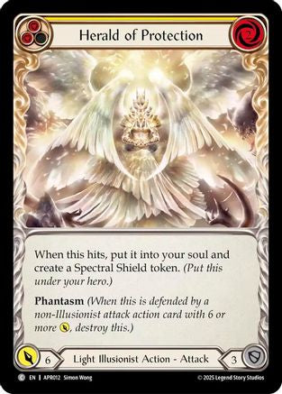 Herald of Protection (Yellow) (APR012) - Armory Deck: Legends Prism
