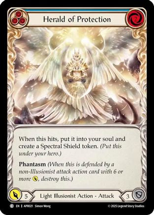 Herald of Protection (Blue) (APR021) - Armory Deck: Legends Prism