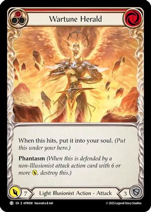 Wartune Herald (Red) (APR008) - Armory Deck: Legends Prism