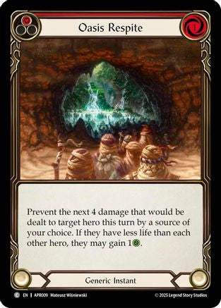 Oasis Respite (Red) (APR009) - Armory Deck: Legends Prism