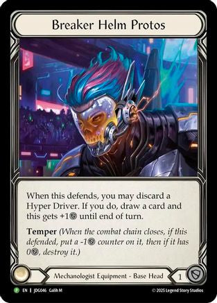 Breaker Helm Protos - JDG046 - Flesh and Blood: Promo Cards Cold Foil
