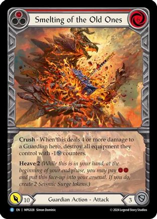 Smelting of the Old Ones (Extended Art) (MPG028) - Mastery Pack Guardian Rainbow Foil