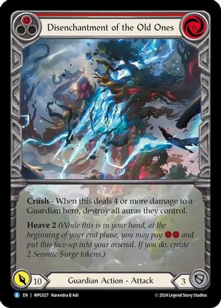 Disenchantment of the Old Ones (Extended Art) (MPG027) - Mastery Pack Guardian Rainbow Foil