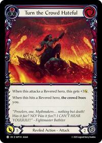 Turn the Crowd Hateful (Red) Rainbow Foil