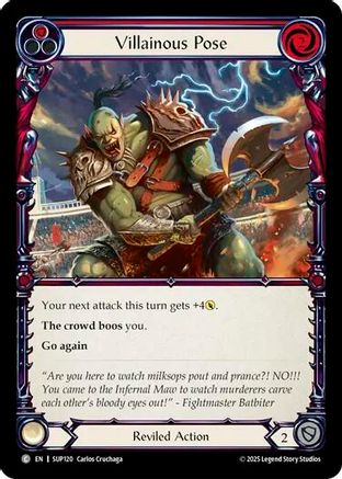 Villainous Pose (Red) (SUP120) - Super Slam
