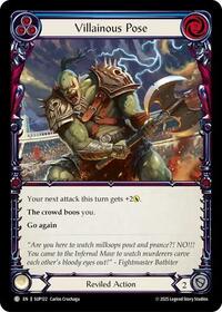Villainous Pose (Blue) Rainbow Foil