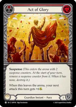 Act of Glory (Red) (SUP195) - Super Slam Rainbow Foil