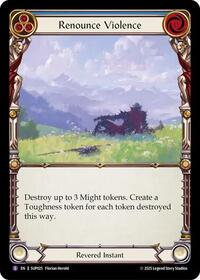 Renounce Violence Rainbow Foil