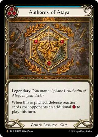 Authority of Ataya (SUP000) - Super Slam Cold Foil