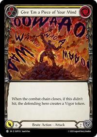 Give 'Em a Piece of Your Mind (Yellow) Rainbow Foil