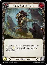 High Pitched Howl (Red) Rainbow Foil