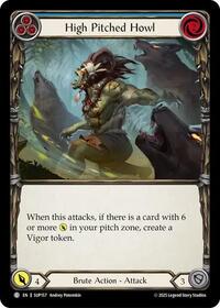High Pitched Howl (Blue) Rainbow Foil