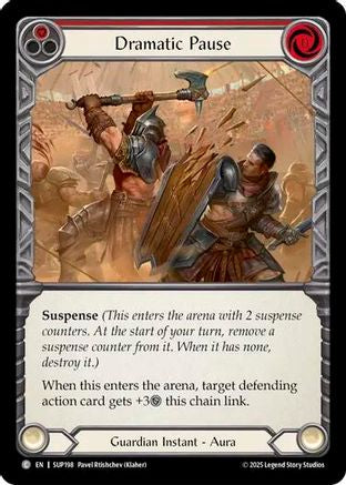 Dramatic Pause (Red) (SUP198) - Super Slam Rainbow Foil