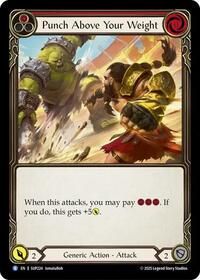 Punch Above Your Weight (Red) Rainbow Foil