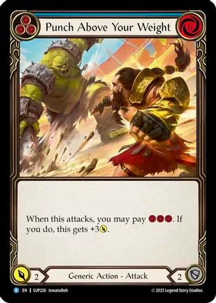 Punch Above Your Weight (Blue) (SUP226) - Super Slam Rainbow Foil