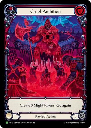 Cruel Ambition (GEM096) - GEM Pack 3 Rainbow Foil
