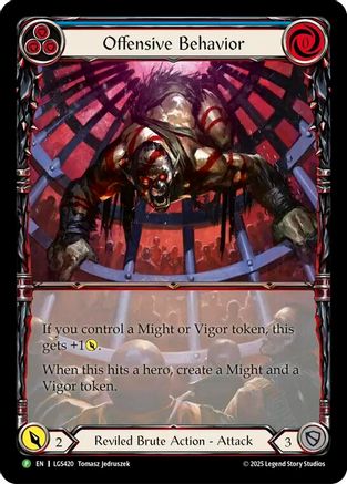 Offensive Behavior - LGS420 (LGS420) - Flesh and Blood: Promo Cards Cold Foil
