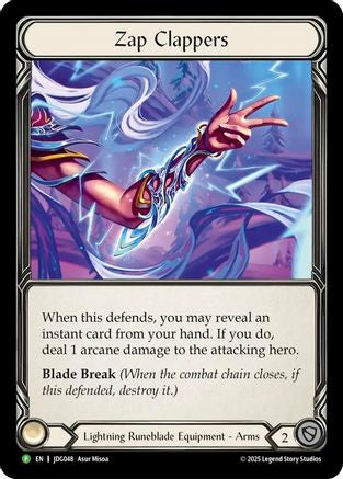 Zap Clappers - JDG048 (JDG048) - Flesh and Blood: Promo Cards Cold Foil