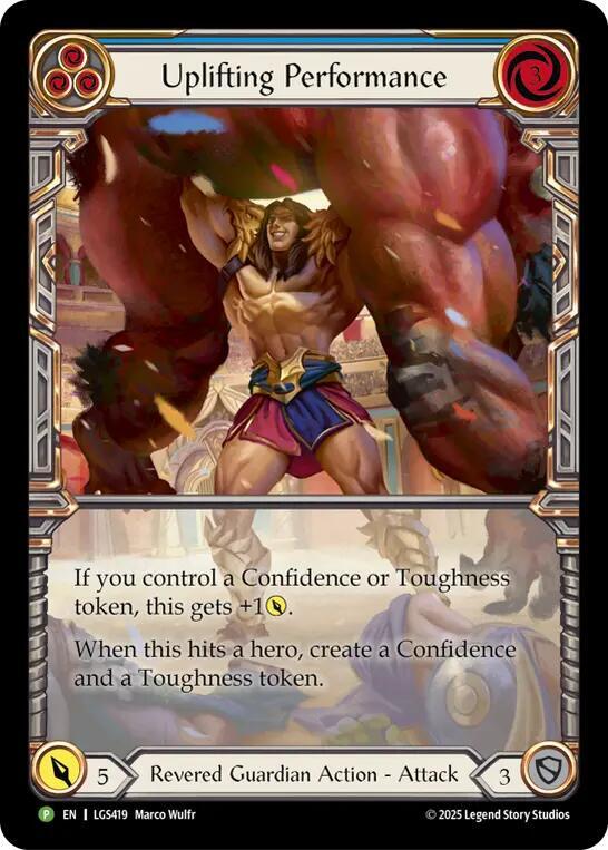 Uplifting Performance Cold Foil Promo