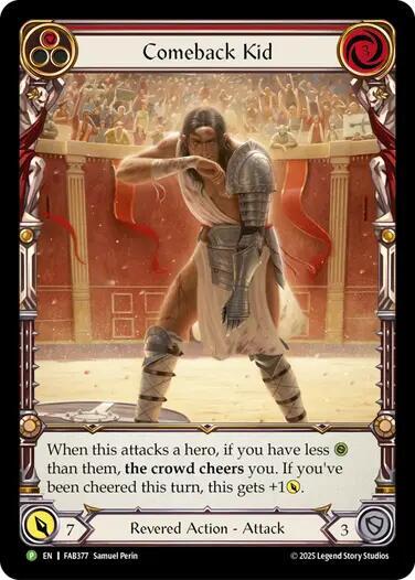 Comeback Kid (Red) Rainbow Foil Promo