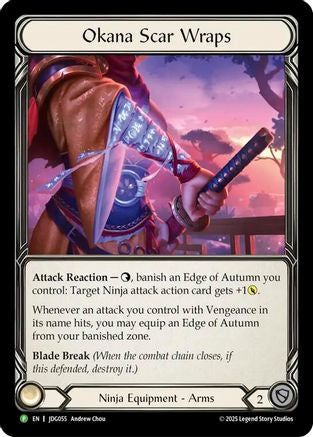 Okana Scar Wraps - JDG055 (JDG055) - Flesh and Blood: Promo Cards Cold Foil