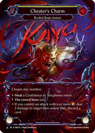 Cheater's Charm - FAB372 (FAB372) - Flesh and Blood: Promo Cards Cold Foil