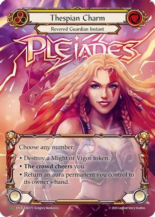Thespian Charm - FAB371 (FAB371) - Flesh and Blood: Promo Cards Cold Foil