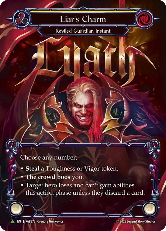 Liar's Charm Cold Foil Promo