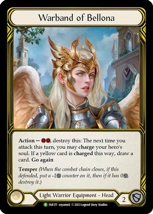 Warband of Bellona (Golden) - FAB171 (FAB171) - Flesh and Blood: Promo Cards Cold Foil