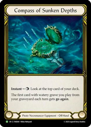 Compass of Sunken Depths (Golden) - FAB364 (FAB364) - Flesh and Blood: Promo Cards Cold Foil