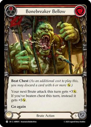 Bonebreaker Bellow (Red) (ARR015) - Armory Deck: Rhinar
