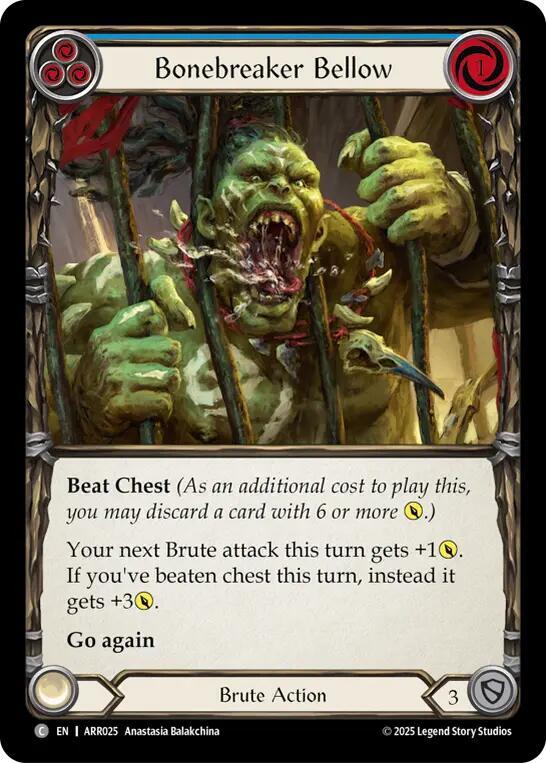 Bonebreaker Bellow (Blue) Armory Deck
