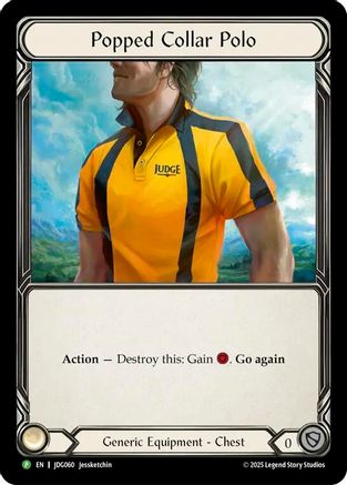 Popped Collar Polo - JDG060 (JDG060) - Flesh and Blood: Promo Cards Cold Foil