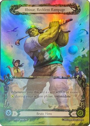 Rhinar, Reckless Rampage - HER159 (HER159) - Flesh and Blood: Promo Cards Rainbow Foil
