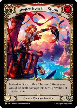 Shelter from the Storm (ANQ010) - Compendium of Rathe - Antiquity Pack Rainbow Foil