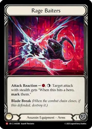 Rage Baiters (AAC006) - Armory Deck: Arakni Rainbow Foil