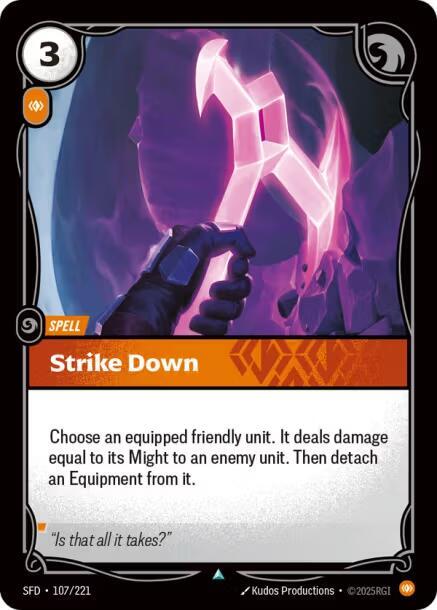 Strike Down Rainbow Foil