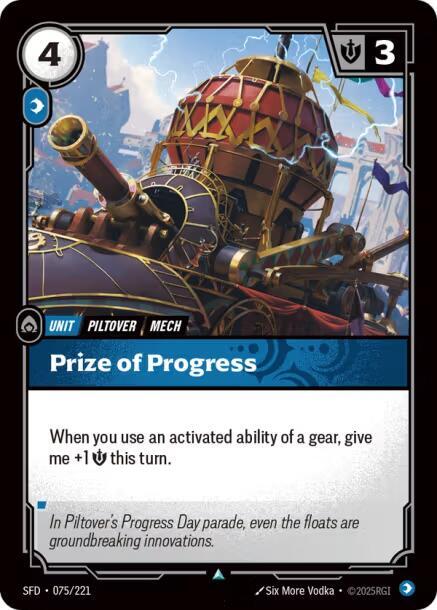 Prize of Progress Rainbow Foil