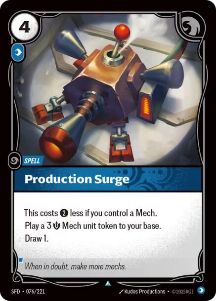 Production Surge Rainbow Foil