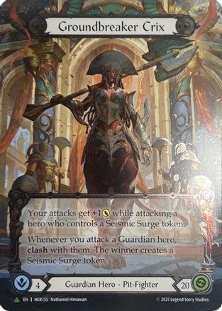 Groundbreaker Crix - HER155 (HER155) - Flesh and Blood: Promo Cards Cold Foil
