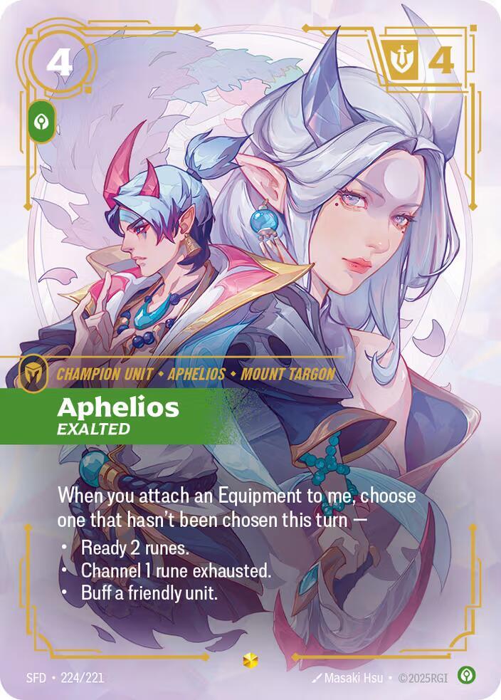 Aphelios Exalted Overnumbered