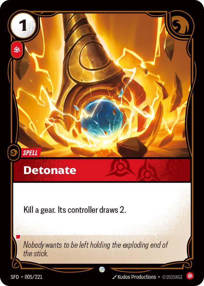 Detonate Rainbow Foil