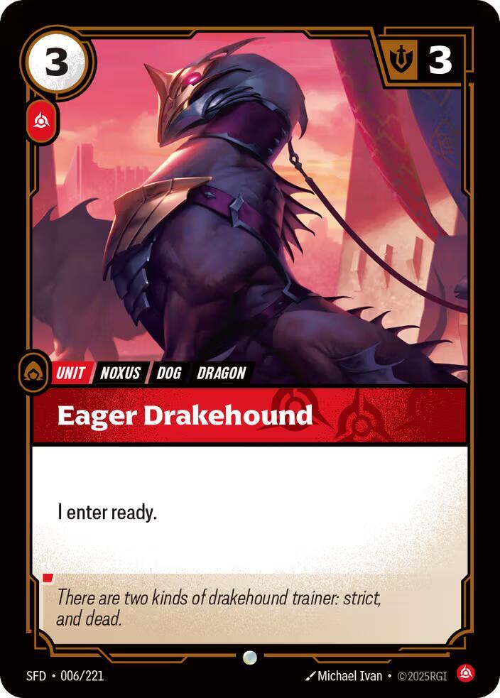 Eager Drakehound Rainbow Foil