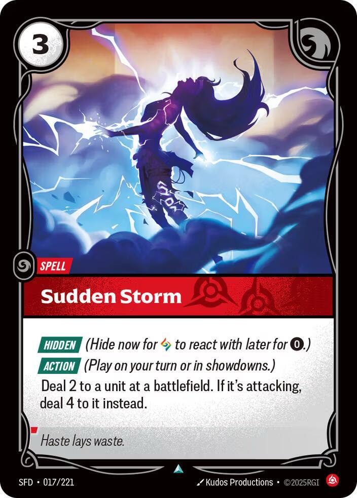 Sudden Storm Rainbow Foil
