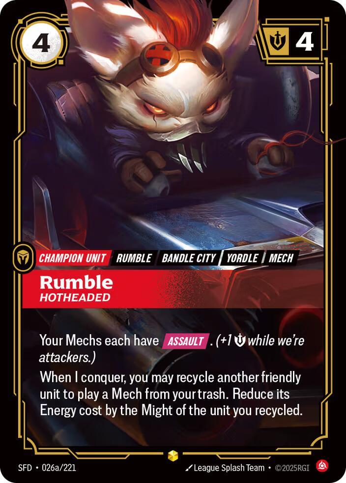 Rumble Hotheaded Alternate Art