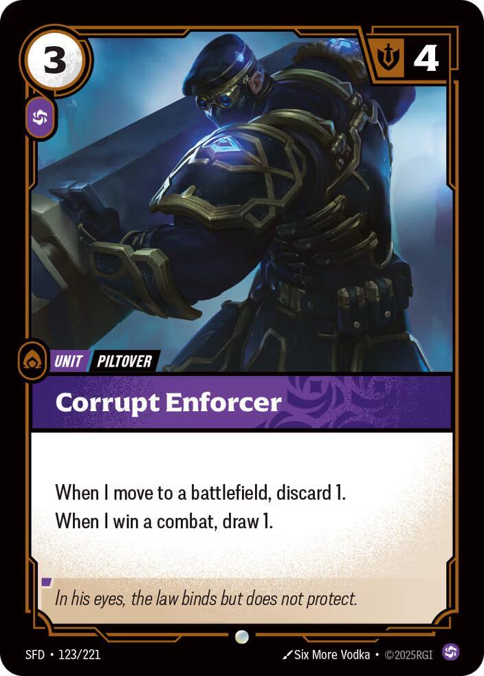 Corrupt Enforcer Rainbow Foil