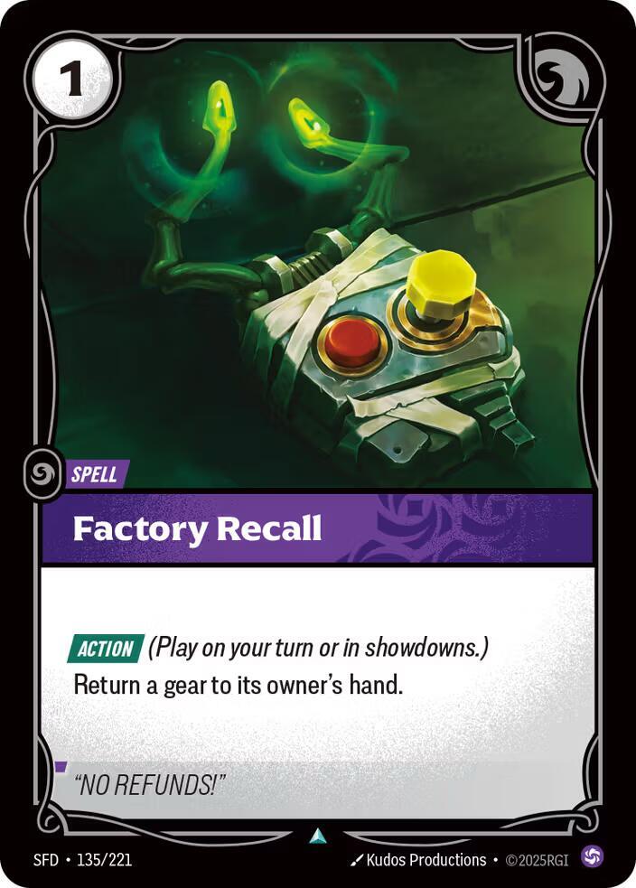 Factory Recall Rainbow Foil