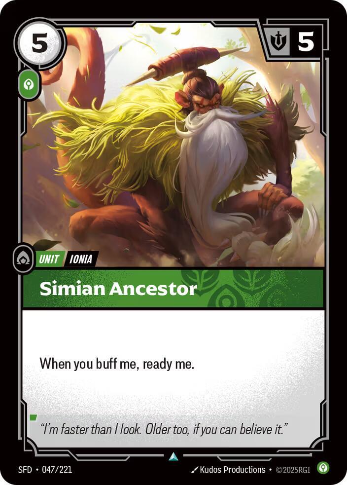 Simian Ancestor Rainbow Foil