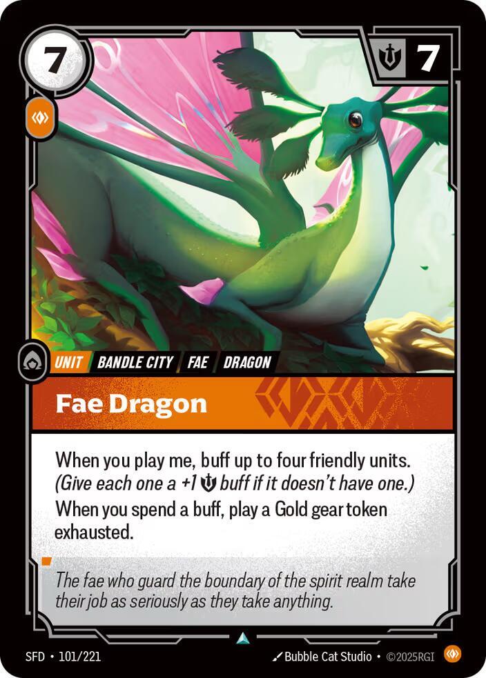 Fae Dragon Rainbow Foil